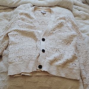 Cream knit cardigan